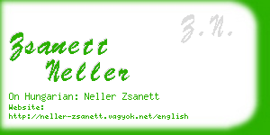 zsanett neller business card